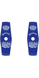 Amazon | 津村鋼業 ツムラ 草刈用切込8枚刃 ブルー 255mm×1.4mm×8P